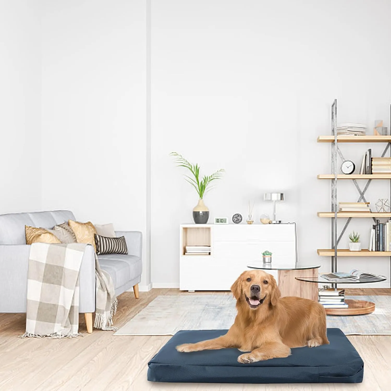 Waterproof Dog Bed Cover,Washable Removable Pet Dog Crate Pad Replacement Cover for 36 Inch Crate,Water Absorbable Pet Puppy Bed Covers for Dogs Cat,34Lx22Wx3.5H inch
