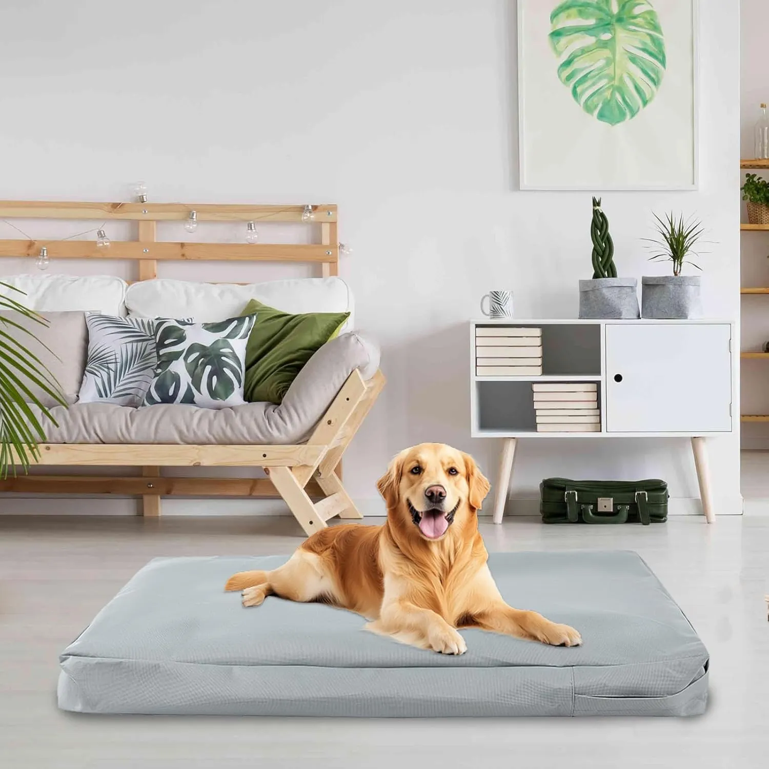 Waterproof Dog Bed Cover,Washable Removable Pet Dog Crate Pad Replacement Cover for 42 Inch Crate,Water Absorbable Pet Puppy Bed Covers for Dogs Cat,40Lx27Wx4H inch