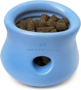 WEST PAW Zogoflex Limited Edition Toppl Treat Dispensing Dog Toy Puzzle  Interactive Chew Toys for Dogs  Dog Toy for Moderate Chewers, Fetch, Catch  Holds Kibble, Treats, Small 3", Periwinkle