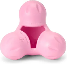 WEST PAW Zogoflex Tux Treat Dispensing Dog Chew Toy  Interactive Chewing Toy for Dogs  Dog Games for Aggressive Chewers, Fetch, Catch  Holds Kibble, Treats, Large 5", Bubblegum